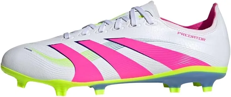 adidas Unisex Yetişkin PREDATOR LEAGUE FG/MG Ayakkabı, FTWWHT/LUCPNK/LUCLEM, 36.6666666666667