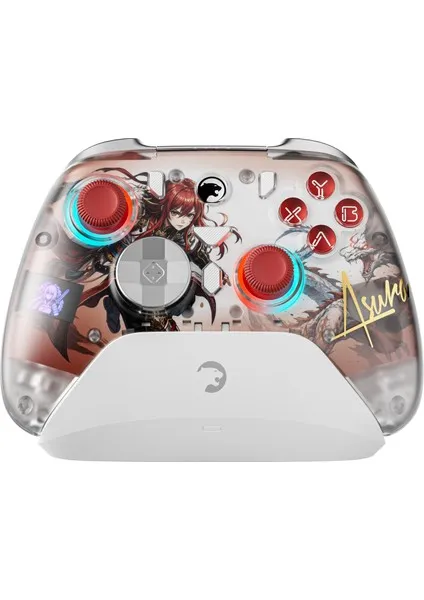 GamePower Asura Kablosuz Beyaz RGB TMR Gamepad (2.4G,
