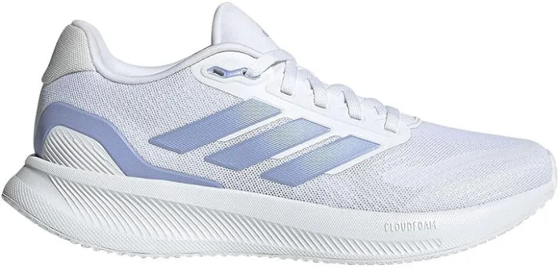 adidas Runfalcon 5 kadın koşu ayakkabısı, Bulut Beyaz Mavi Kıvılcım Çekirdek Siyah, 42 EU