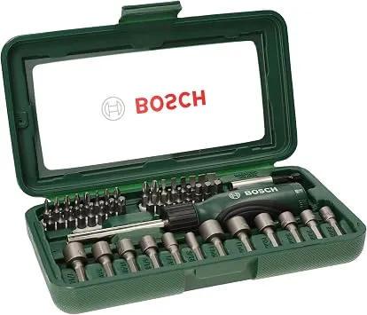 Bosch 46 Parça Tornavida, Vidalama Ve Lokma Uçlu Aksesuar Seti