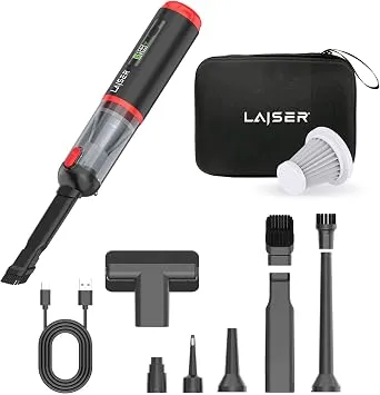 Laiser Kompakt LED Ekranlı 17.000 PA 3 in 1 Çekme-Vakum-Üfleme Özellikli Şarjlı Araç Süpürgesi