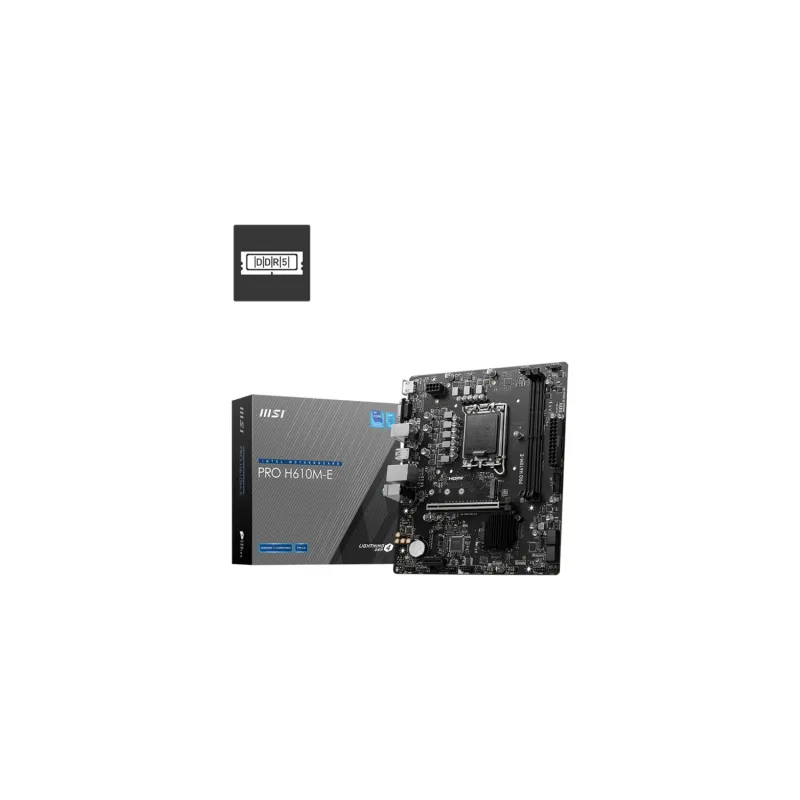 MSI MB PRO H610M-E SOKET 1700 DDR5 5600MHZ(OC) HDMI VGA M.2