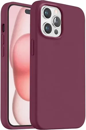 Coverzone iPhone 12 Pro Max İle Uyumlu Kılıf Z-Mara Lansman Vieri Tam Koruma Arka Kapak Kamera Koruma Çıkıntılı Pürüzsüz Yüzey Bordo