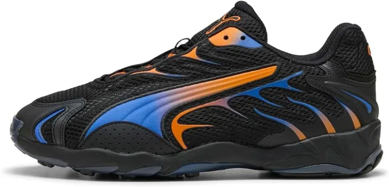 Puma Inhale Unisex Sneaker Ayakkabı, 36, 305146175, PUMA Black/Orange Glo, Üniseks-Yetişkinler