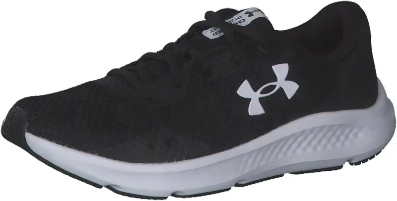 UNDER ARMOUR UA W Charged Pursuit 3 Kadın koşu ayakkabısı, Black/Black/White, 37.5 EU