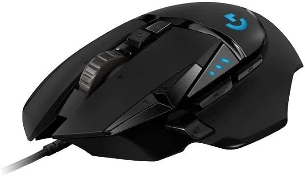Logitech G G502 HERO Kablolu Oyuncu Mouse, LIGHTSYNC Teknolojisi, 25.600 DPI, 11 Programlanabilir Tuş, 121 gr Ağırlık, Siyah