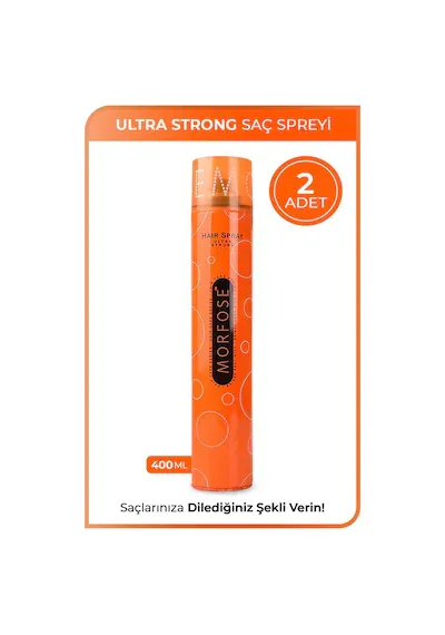 Morfose Ultra Sert Saç Spreyi 2 x 400 ML