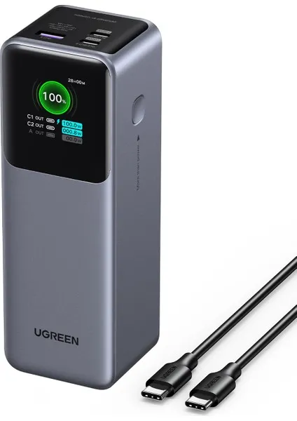 Ugreen Nexode 25.0000 Mah 200W Akıllı Ekranlı Taşınabilir