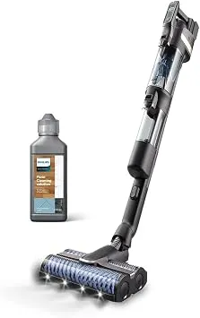 Philips 9000 Serisi AquaTrio Kablosuz Dikey Süpürge (XW9463/11) ve Philips Aqua Trio Uyumlu Zemin Temizleme Solüsyonu (XV1792/01)