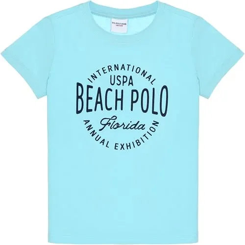 U.S. Polo Assn. Erkek Çocuk Aqua Tişört 50307129-VR007