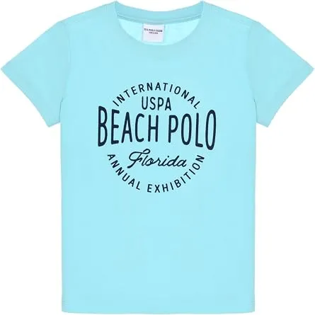 U.S. Polo Assn. Erkek Çocuk Aqua Tişört 50307129-VR007
