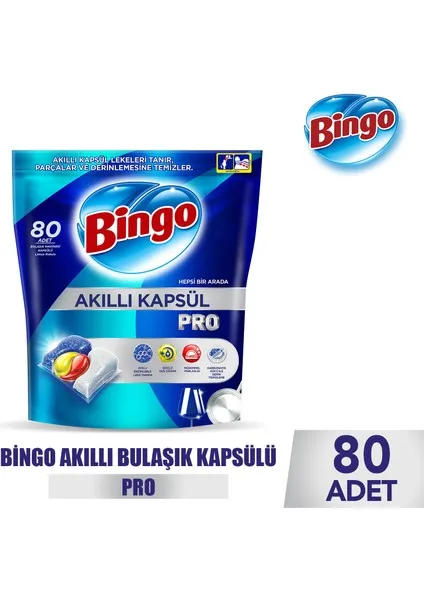 Bingo Akıllı Kapsül Pro Bulaşık Makinesi Deterjanı Tableti
