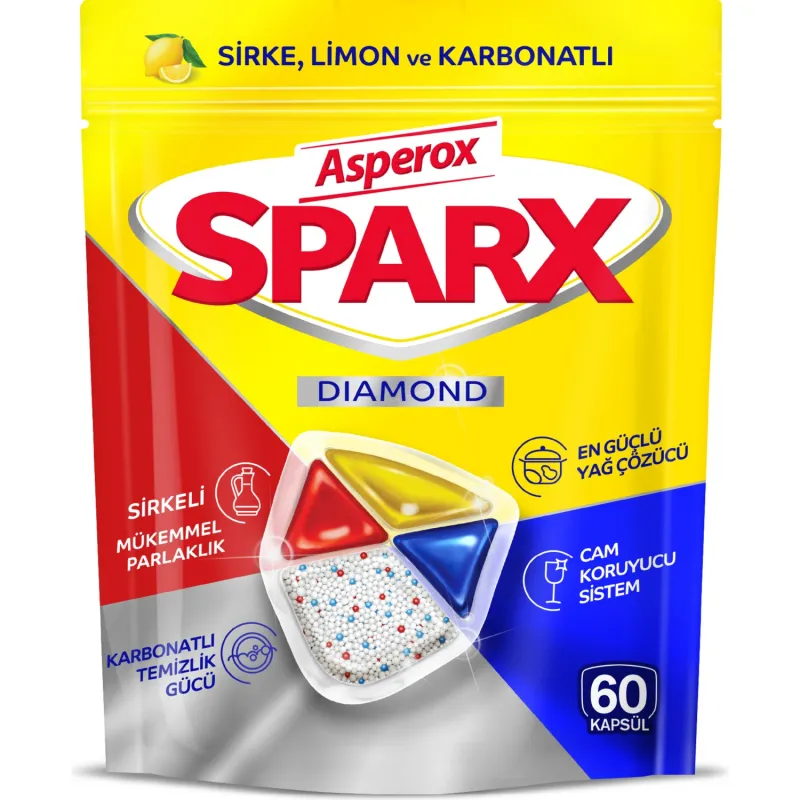 Asperox Sparx Bulaşık Makinesi Tableti 60'lı