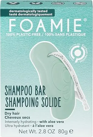 Foamie Aloe You Very Much Katı Şampuan – Kuru Saçlar İçin Nemlendirici Bakım