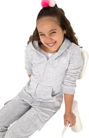 U.S. Polo Assn. Kız Çocuk Açık Gri Melanj Sweatshirt 50316837-VR091