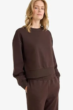 DeFacto Boxy Fit Kalın Basic Sweatshirt B8568AX25AU