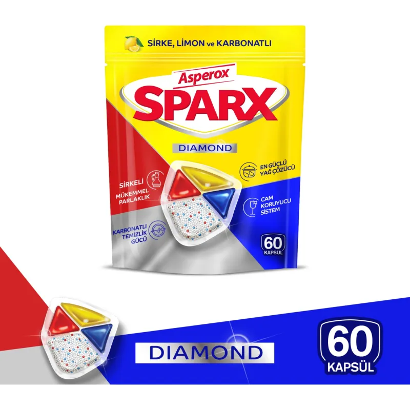 Asperox Sparx Bulaşık Makinesi Tableti 60'lı
