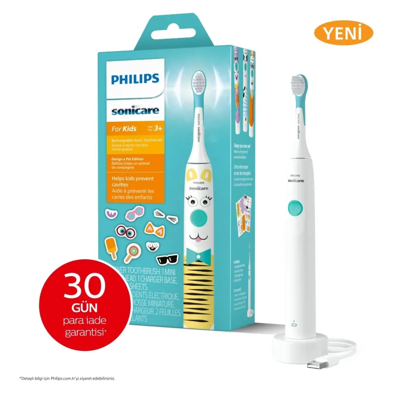 Philips Sonicare Çocuklar için Şarjlı Diş Fırçası, Hassas
