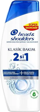 Head & Shoulders Klasik Bakım 2'si 1 Arada Kepeğe Karşı Etkili Şampuan 625ml