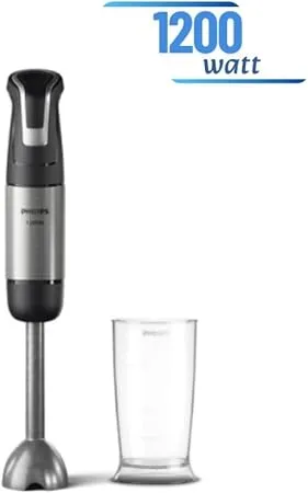 Philips 5000 Serisi El Blender, 1200W, 0,5 Lt Kapasiteli BPA İçermeyen Hazne, SpeedTrigger Teknolojisi, Dayanıklı Paslanmaz Çelik Bıçaklar (HR2695/00)