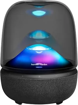 Harman Kardon AuraStudio 5, Bluetooth Hoparlör, Siyah | Sound Field teknolojisi, 3 yollu hoparlör sistemi, Auracast çoklu hoparlör bağlantısı, renkli ışık gösterileri