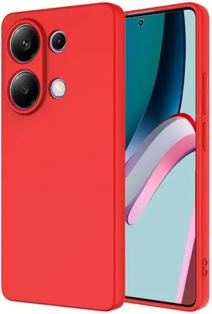Coverzone Xiaomi Redmi Note 13 Pro 4G İle Uyumlu Kılıf Z-Mara Lansman Vieri Tam Koruma Arka Kapak Kamera Koruma Çıkıntılı Pürüzsüz Yüzey Kırmızı