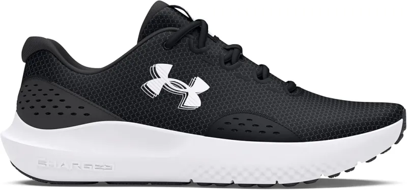 Under Armour Erkek Charged Surge 4 Koşu Ayakkabısı, (001) Siyah/Antrasit/Beyaz, 40.5 EU