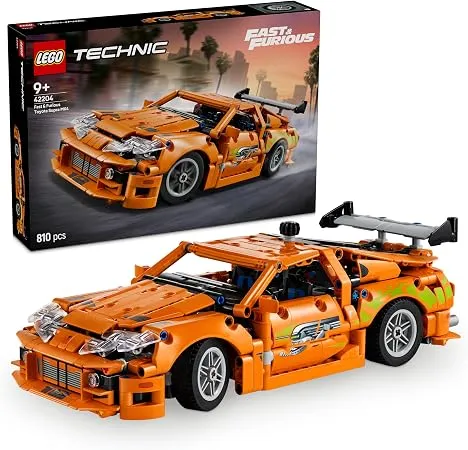 LEGO Technic Fast and Furious Toyota Supra MK4 42204 | 9 Yaş ve Üzeri Çocuklar için 6 Motor ve Açılan Kapılar İçeren Oyuncak Araba Yapım Seti, Hediye Fikri (810 Parça)