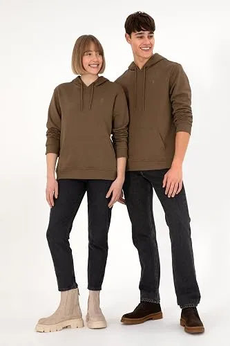 U.s. Polo Assn. Erkek Haki Sweatshirt 50295167-VR027, Yeşil, 3XL