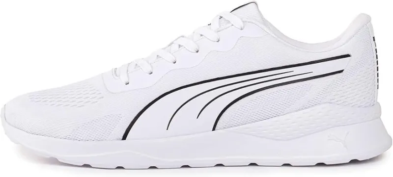 PUMA Lite Runner TDP Unisex Yetişkin Spor Ayakkabı PUMA White-PUMA White 44.5