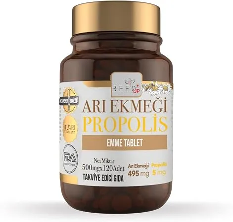 Bee'o Up Arı Ekmeği Propolis Emme Tablet, 60 Adet, Yetişkin