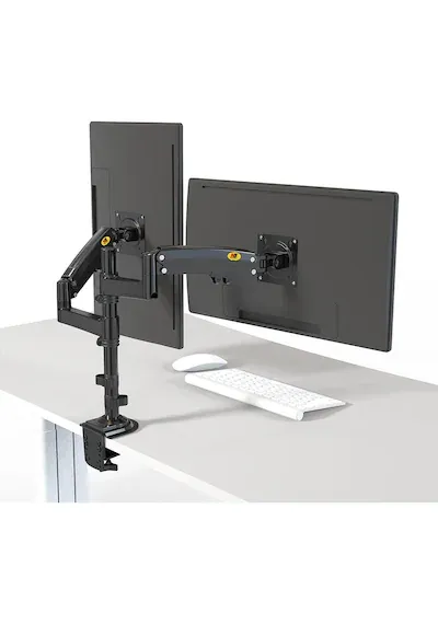 North Bayou Nb H180 Amortisörlü Profosyonel 17 "27" Monitör Stand Çift Monitör Desteği 2-12 Kg