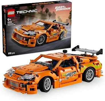 LEGO Technic Fast and Furious Toyota Supra MK4 42204 | 9 Yaş ve Üzeri Çocuklar için 6 Motor ve Açılan Kapılar İçeren Oyuncak Araba Yapım Seti, Hediye Fikri (810 Parça)