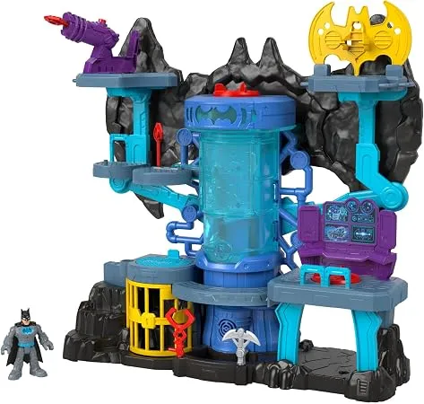 Fisher-Price Imaginext™ DC Super Friends™ Bat-Tech Batcave™ Batman'in Mağarası Imaginext DC Super Friends Bat-Tech Batcave Oyun Seti, Işıklı ve Sesli, 3-8 Yaş Arası Çocuklar İçin Uygundur GYV24 GYV24