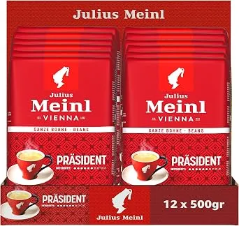 Julius Meinl President Çekirdek Kahve, 500 g x 12 Adet