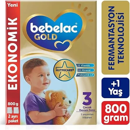 Bebelac Gold 3 Çocuk Devam Sütü 800 g 1 Yaş+